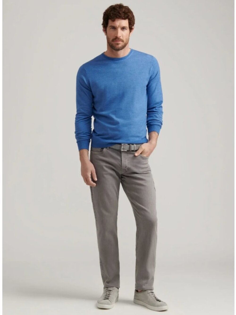 NWT Peter Millar Crown Crafted Fairfield Garment Dyed Denim: Oslo Grey (35x32)